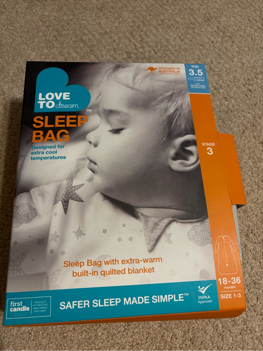 Love To Dream Stage 3 Sleep Bag 3.5 Tog